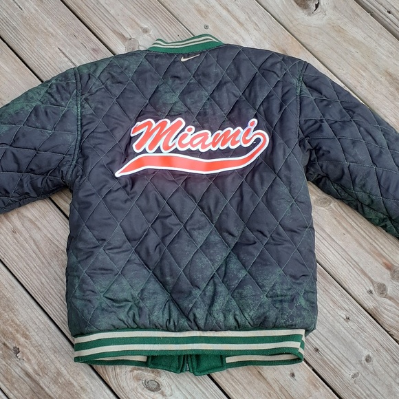 Nike 🌹 Miami Hurricanes reversible winter coat - Picture 6 of 8